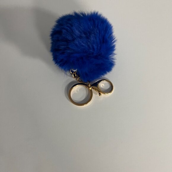 Set of Colorful Poms Keychains Fluffy Ball Faux Fur - Picture 9 of 15